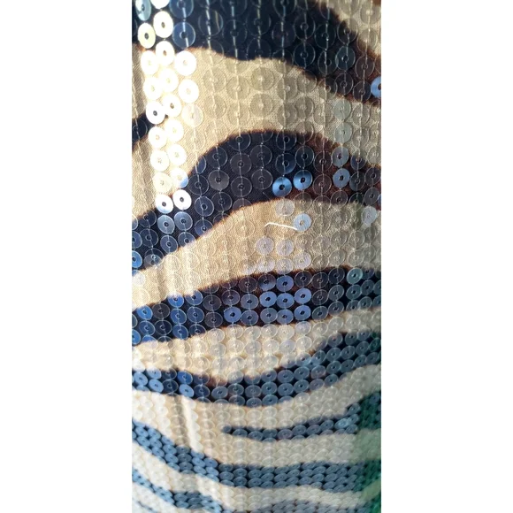 42. J.Crew Gwyneth sequin slip dress in zebra stripe - Picture 9 of 9